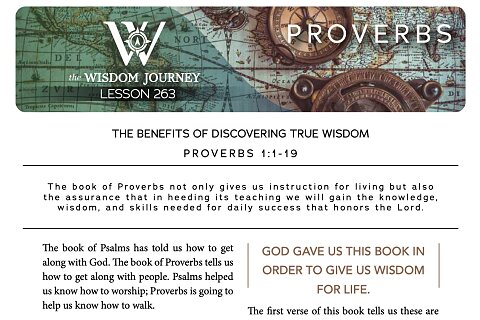 Proverbs Study Guide