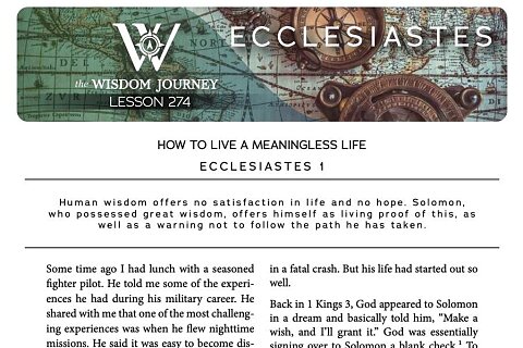 Ecclesiastes Study Guide