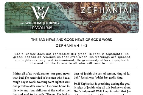 Zephaniah Study Guide